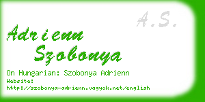 adrienn szobonya business card